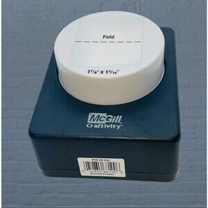 McGill Craftivity Mini Pocket Folder Paper Punch 68100 Scrapbook Planner Tool